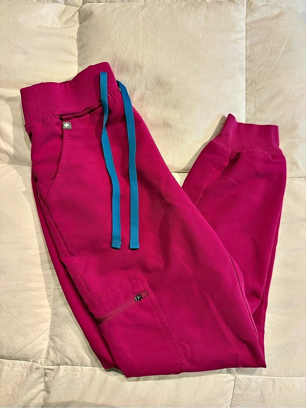 FIGS  Raspberry Sorbet LIMITED EDITION Zamora Jogger Scrub Pants